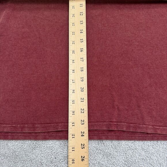 RVCA Alex Knost Polo Shirt Mens Large Faded Burgundy Short Sleeve Cotton Casual - Picture 9 of 11